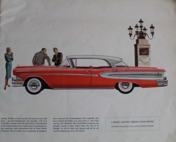 Edsel Ford Modelprogram 1958 "This is the Edsel" Carbrochure (2202)