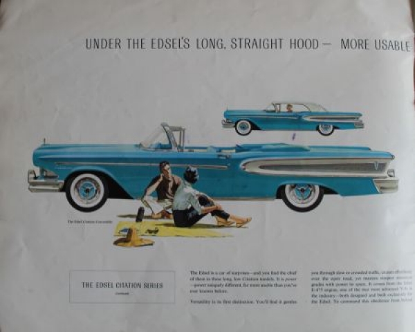 Edsel Ford Modelprogram 1958 "This is the Edsel" Carbrochure (2202)