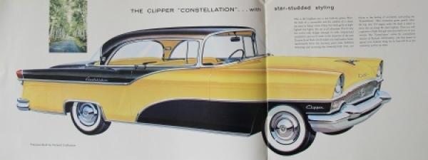Packard Clipper Modelprogram 1955 Carbrochure (4796)