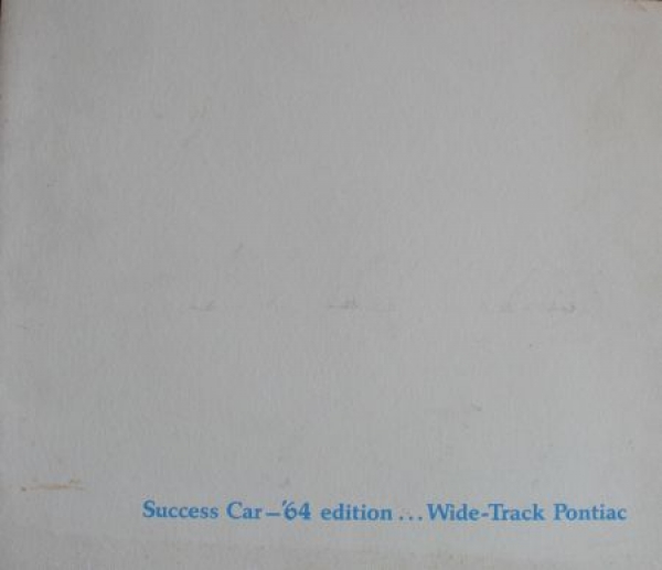 Pontiac Modelprogram 1964 "Success Car Edition" Carbrochure (2268)