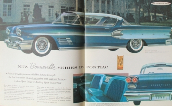 Pontiac Catalina Modelprogram 1958 Carbrochure (3955)