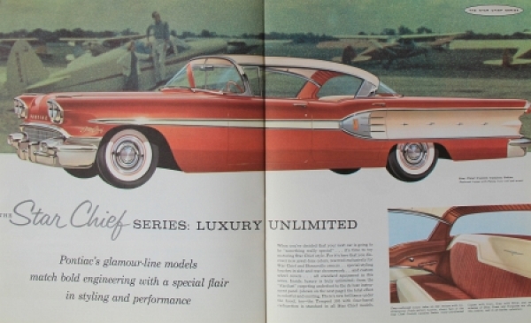 Pontiac Catalina Modelprogram 1958 Carbrochure (3955)