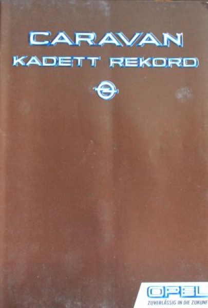 Opel Kadett Rekord Caravan Modelprogram 1983 Carbrochure (2054)