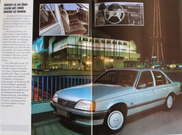 Opel Rekord Modelprogram 1983 Carbrochure-Convolute (2057)
