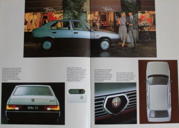 Alfa Romeo Alfa 33 Modelprogram 1983 Carbrochure (2060)