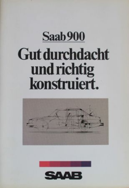 Saab 900 Modelprogram 1981 "Gut durchdacht und richtig konstruiert" Carbrochure (2068)