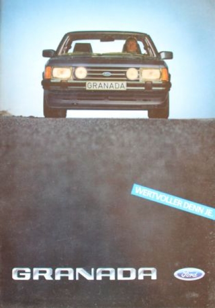 Ford Granada Modelprogram 1983 "Wertvoller denn je" Carbrochure (2141)