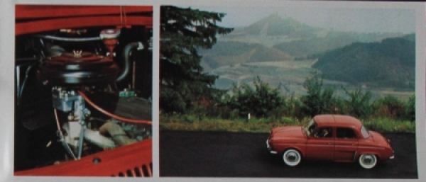 Renault Dauphine Modelprogram 1962 Carbrochure (8052)