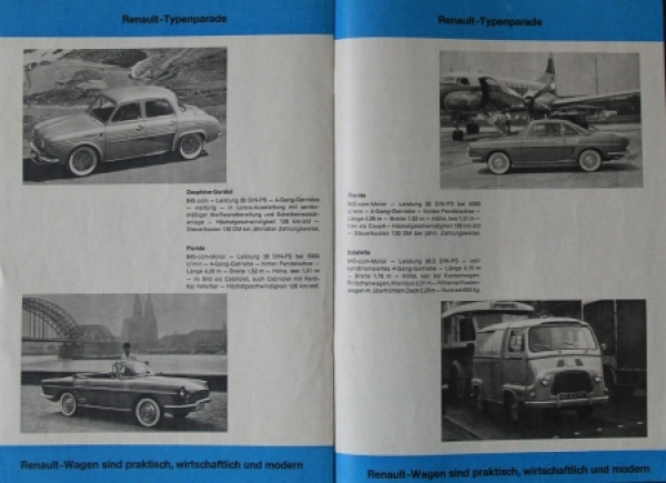 Renault Modelprogram 1960 Carbrochure (7277)