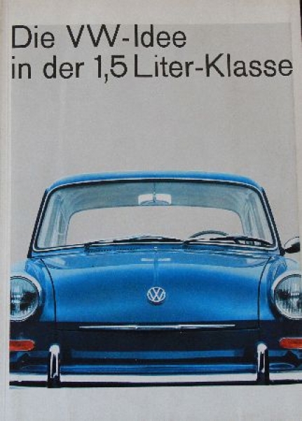 Volkswagen 1500 Modelprogram 1965 Carbrochure (7581)
