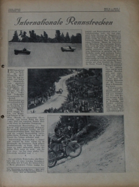 "Motor & Sport" Motor-Magazine Poessneck 1926 (7586)
