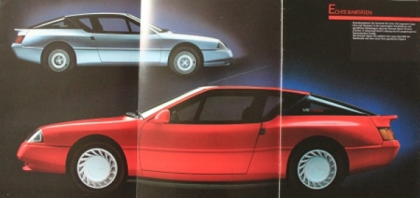 Renault Alpine A 310 Modelprogram 1982 Carbrochure (7284)