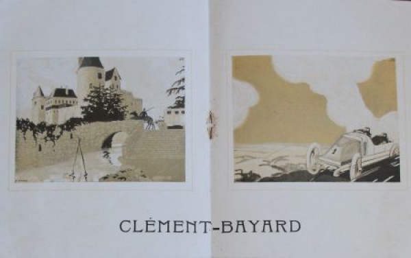 Clement-Bayard Automobiles Modelprogram 1914 Carbrochure (1858)