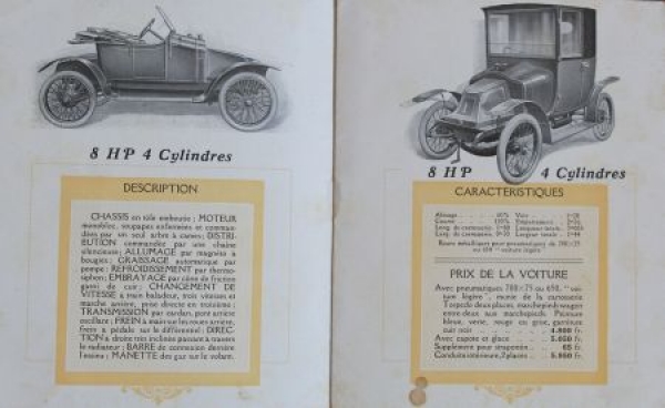 Clement-Bayard Automobile Modellprogramm 1914 Automobilprospekt (1858)