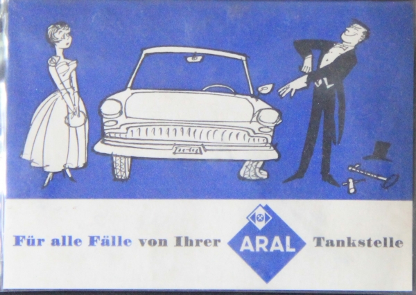 BV Aral Einmalhandschuh 1958 Werbeartikel original verpackt (7588)