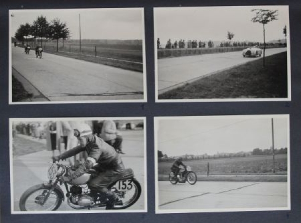 Motorrad-Rennsport 1951 Fotoalbum mit 110 Originalfotos (1117)