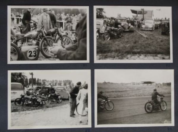 Motorbike-Racingsport 1951 Photoalbum with 110 original photos (1117)