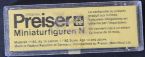 Preiser Miniaturfigures 1990 N Measure 1:160 original sealed (7621)