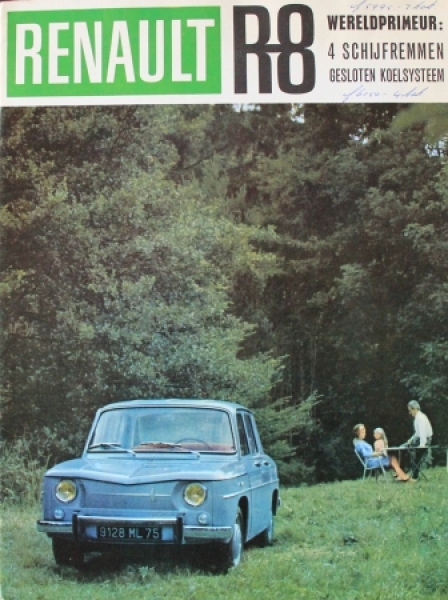 Renault 8 Modelprogram 1964 Carbrochure (8042)