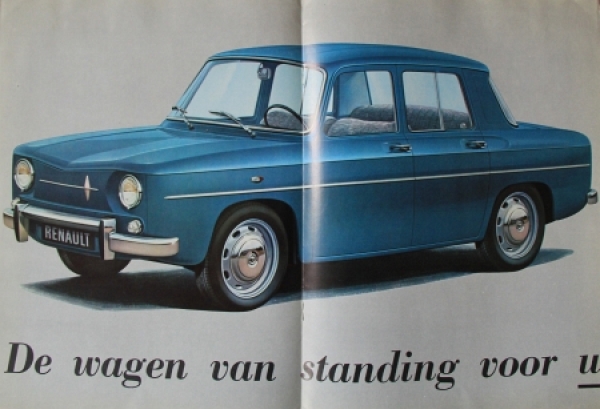 Renault 8 Modelprogram 1964 Carbrochure (8042)