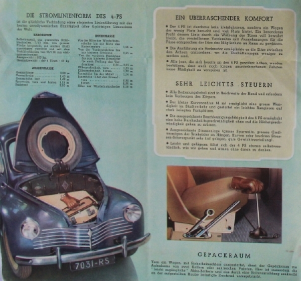 Renault 4 CV 1951 Carbrochure (8050)