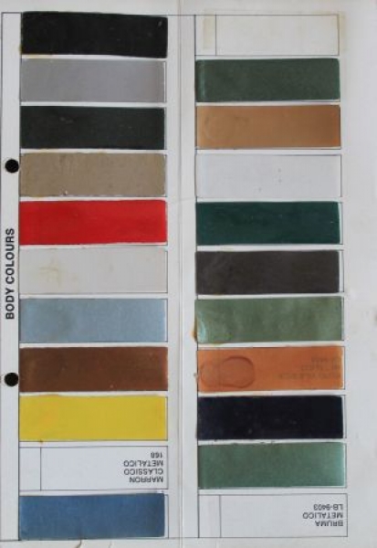 MP Lafer Modelprogram 1978 Color + Upholstery Carbrochure (1045)