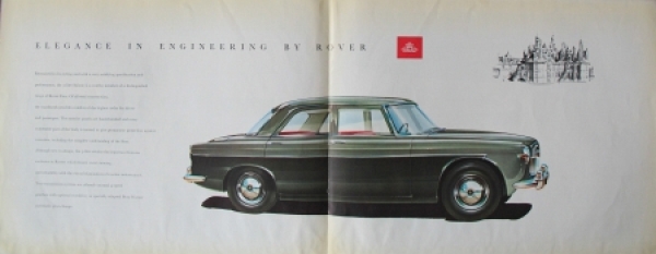 Rover 3 Litre Saloon Modelprogram 1960 Carbrochure (4135)