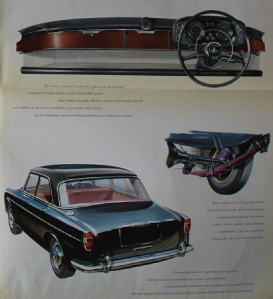 Rover 3 Litre Saloon Modelprogram 1960 Carbrochure (4135)