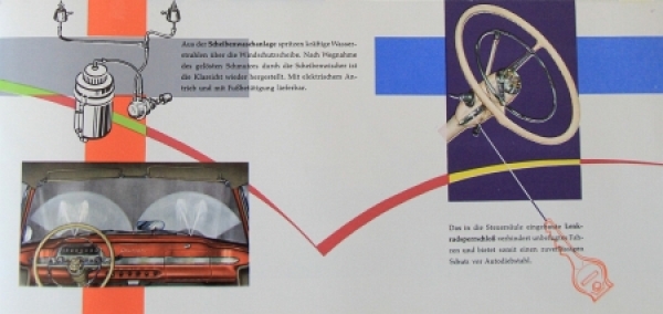 Opel Rekord Accessoiresprogram 1957 "Man kann sich sehen lassen" Carbrochure (7725)