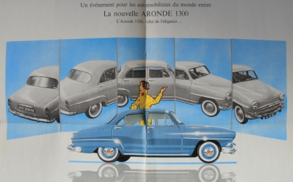 Simca Aronde Modelprogram 1956 Carbrochure (7291)