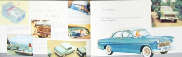 Simca Versailles Modelprogram 1956 Carbrochure (0213)