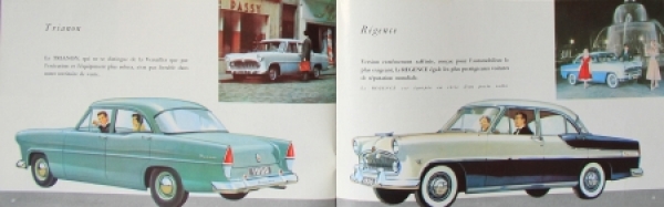 Simca Versailles Modelprogram 1956 Carbrochure (0213)