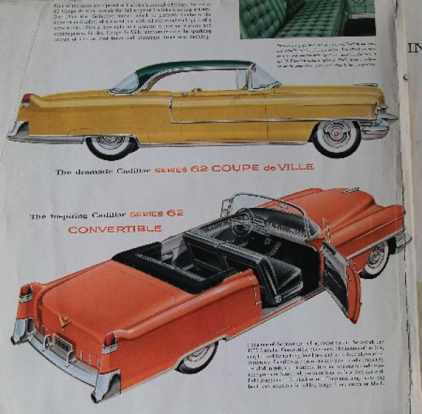Cadillac Modellprogramm 1955 Carbrochure (7756)