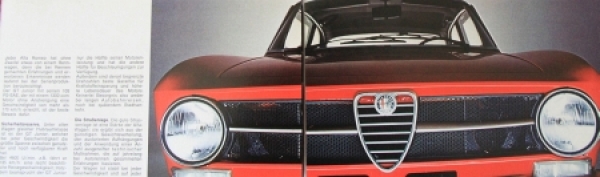Alfa Romeo GT 1300 Junior Modelprogram 1971 Carbrochure (7766)