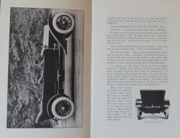 Stutz Motor Cars Series E Modelprogram 1913 Carbrochure (4519)