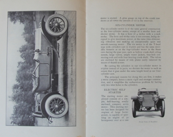 Stutz Motor Cars Series E Modellprogramm 1913 Automobilprospekt (4519)