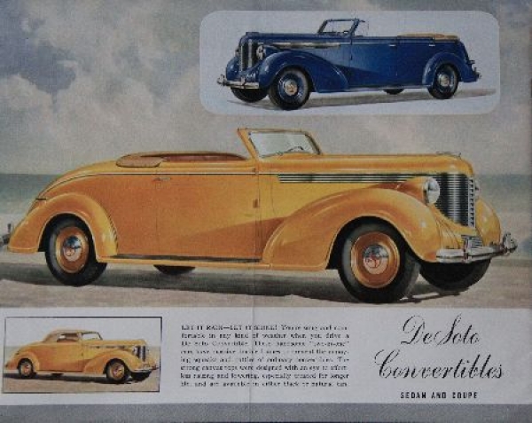 DeSoto Modellprogramm 1936 Automobilprospekt (7814)