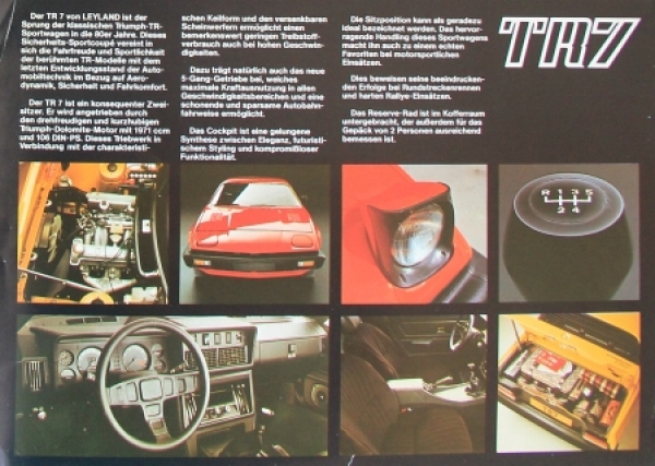 Triumph TR 7 Modelprogram 1977 Carbrochure (2147)