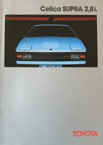 Toyota Celica Supra 2,8 i Modellprogramm 1982 Automobilprospekt (9823)