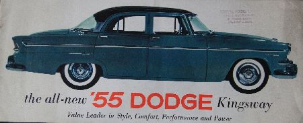 Dodge Kingsway Modelprogram 1955 Carbrochure (7828)