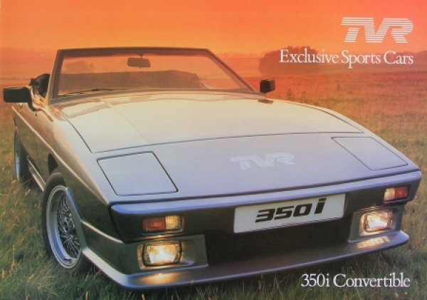 TVR 350i Modelprogram 1985 Car-Presskit (7346)