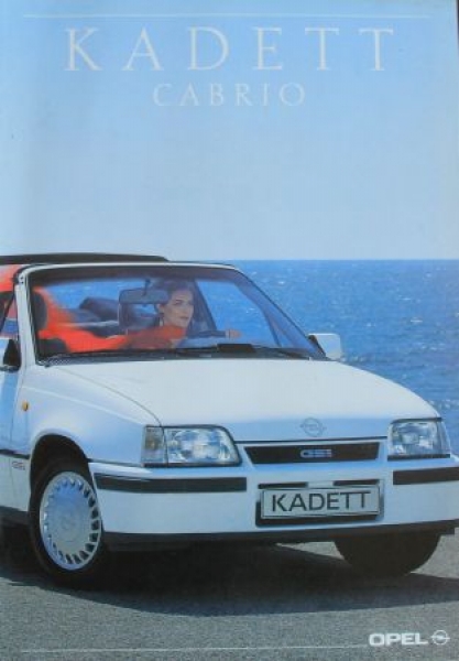 Opel Kadett Convertible Modelprogram 1989 Carbrochure (2026)