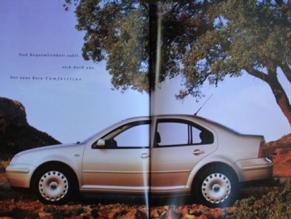 Volkswagen Bora Modelprogram 1998 Carbrochure (1615)
