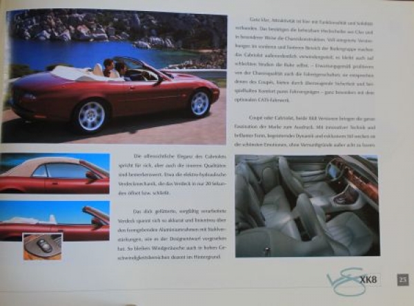 Jaguar XK Daimler Modellprogramm 1999 Automobilprospekt (2035)