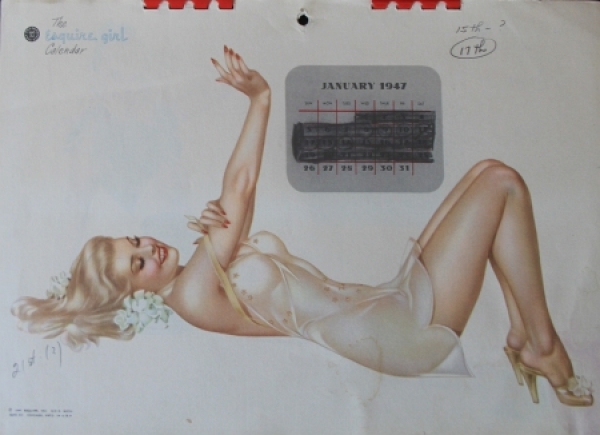 Esquire Pin-up Yearcalendar 1947 Alberto Vargas (7894)