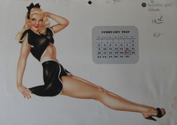 Esquire Pin-up Yearcalendar 1947 Alberto Vargas (7894)