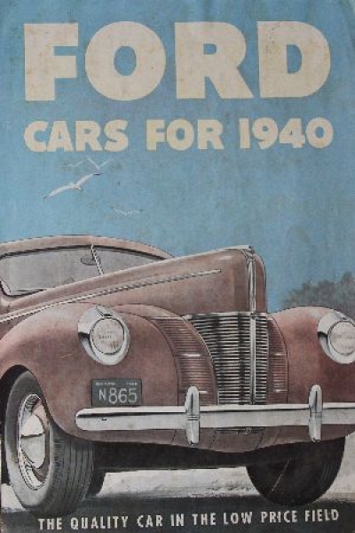 Ford Modelprogram 1940 Carbrochure (7943)
