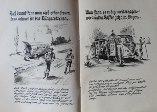 Volkswagen T1 Transporter Modelprogram 1958 "Der Transporter und die Landwirtschaft" Carbrochure (7507)