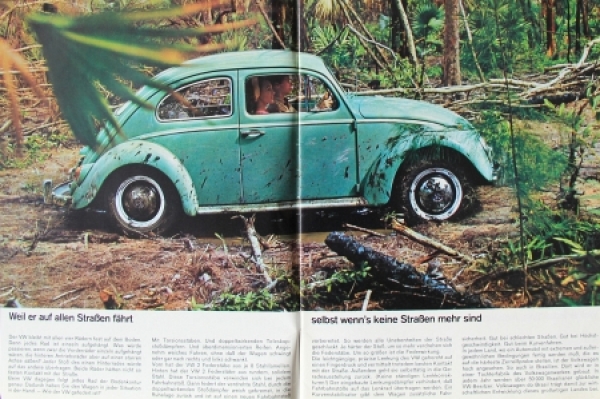 Volkswagen Käfer Modellprogramm 1963 "Warum ist der VW so beliebt...?" Automobilprospekt (0864)