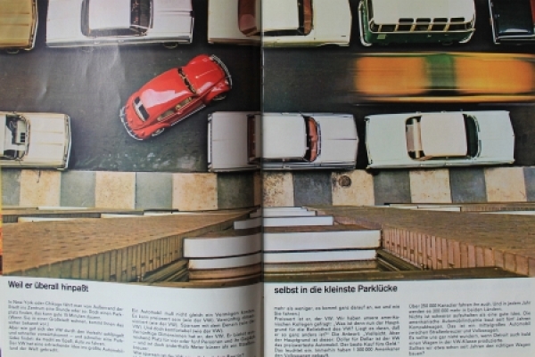 Volkswagen Käfer Modellprogramm 1963 "Warum ist der VW so beliebt...?" Automobilprospekt (0864)